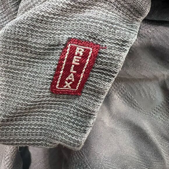 Tommy Bahama Men’s Silk Camp Shirt Gray Palm Tree Print Size M - Picture 8 of 9